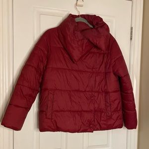 Banana republic red bomber jacket